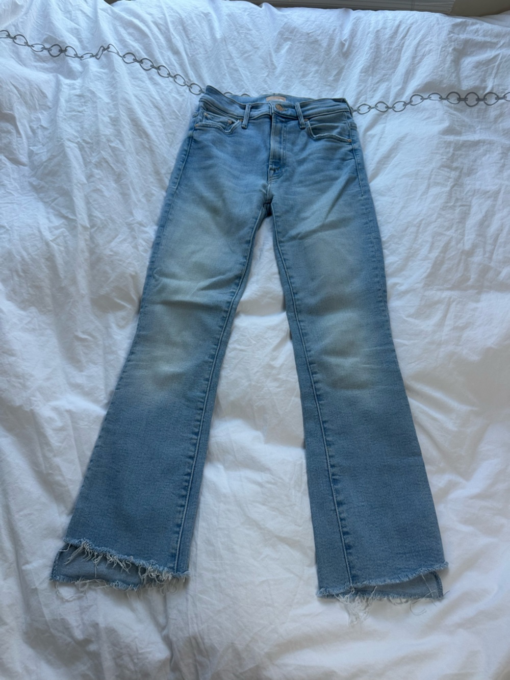 MOTHER Light Wash Flare Jeans - Blue